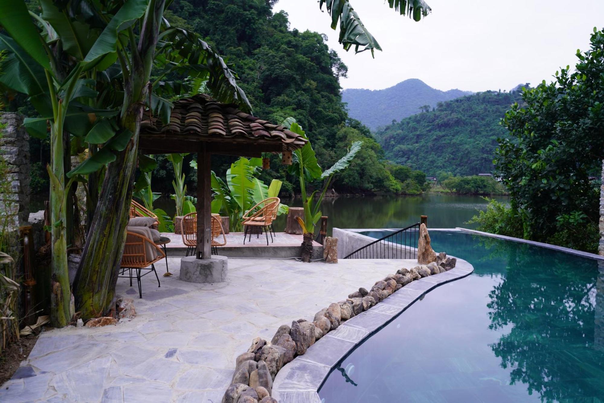 Ba Be Jungle Houses ภายนอก รูปภาพ