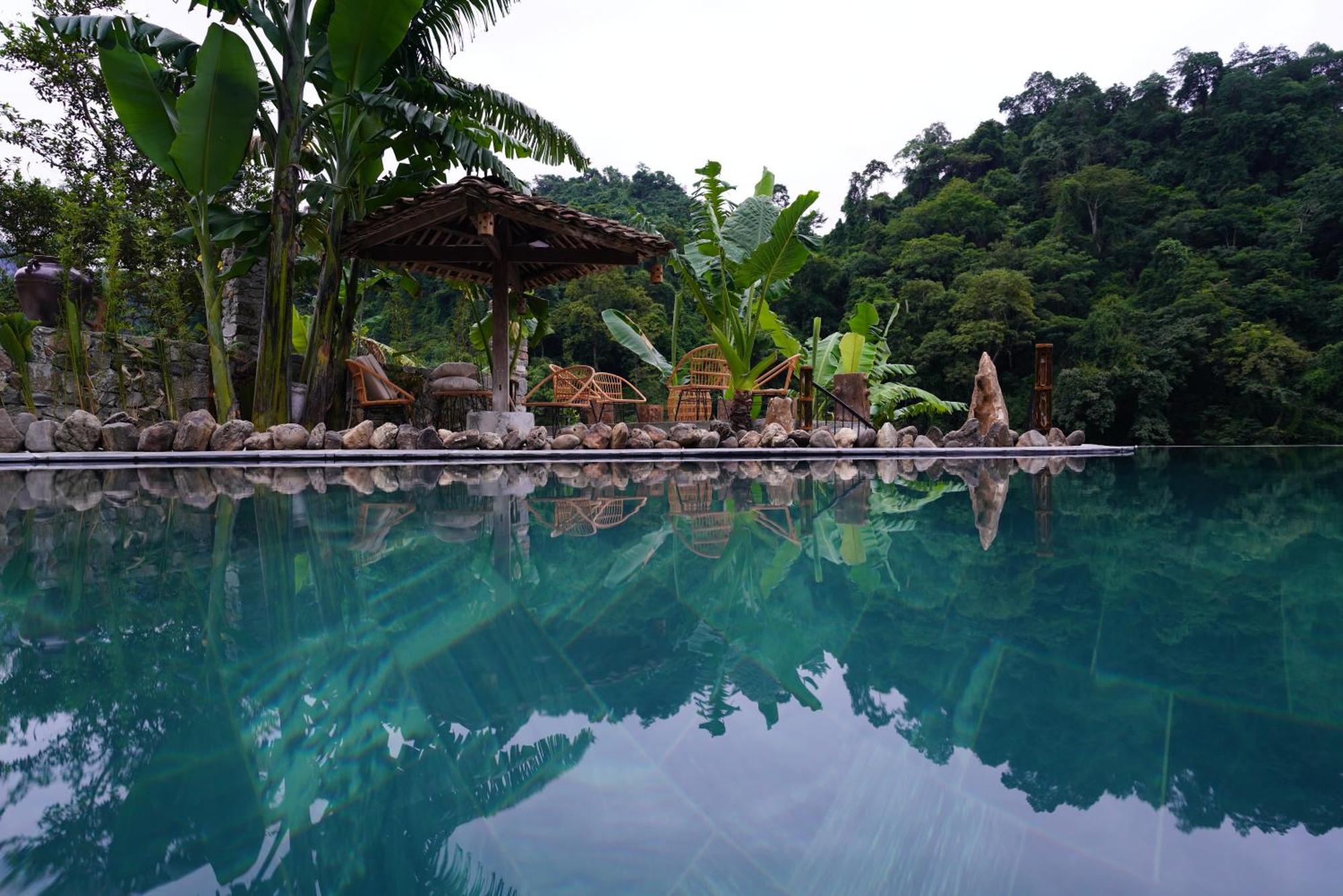 Ba Be Jungle Houses ภายนอก รูปภาพ